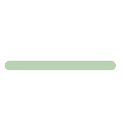 A simple, soft, and soothing light green horizontal line with rounded ends, perfect for subtle design accents or dividing content