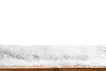 The winter Christmas background with snow on the wood.