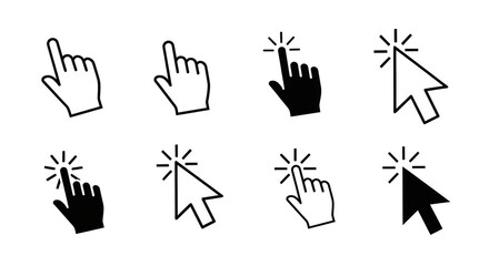 Click Sparkling cursor selection on black