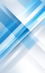 Abstract background featuring intersecting translucent blue and white stripes on a white backdrop, creating a dynamic and modern feel
