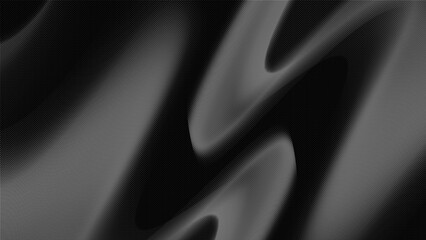 black abstract background with modern halftone texture, dark color gradient and elegant curved lines
