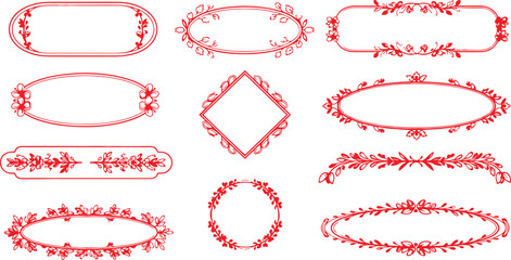 Versatile graphic set featuring a collection of design elements in multiple color models and fonts