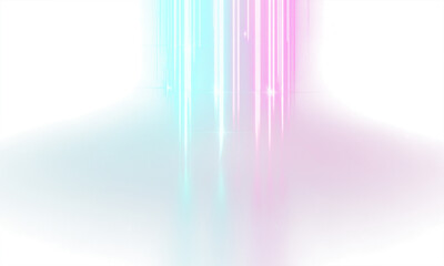 Stylish light trails with vibrant aqua and magenta hues for exciting designs and effects