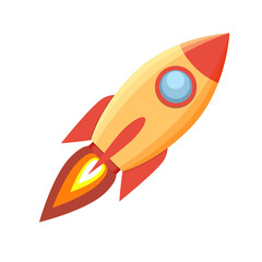 Fototapeta premium Rocket ship icon
