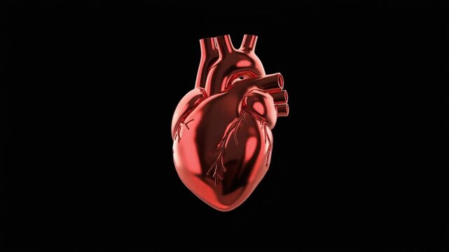 Beating Human Heart Medical Science