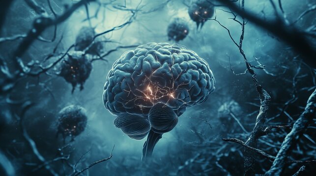 Dynamic brain activity visualization with abstract neural energy flow