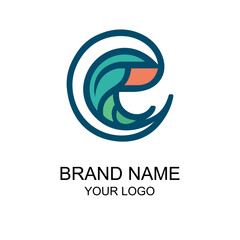 Naklejka premium shrimp logo design.eps