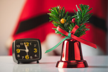 Festive Christmas Bell & Alarm clock