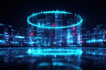 Obraz premium Intelligent monitoring program and connectivity hub for database index recovery