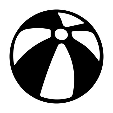 Beach Ball icon or logo isolated sign symbol vector illustration - high quality black style vector icons