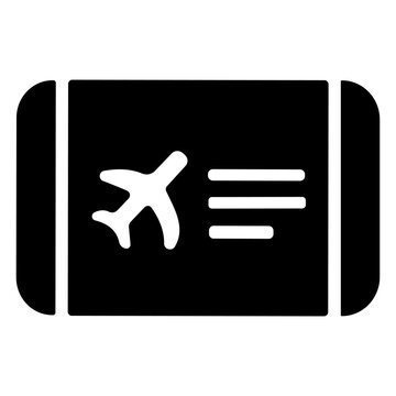 Boarding Pass icon or logo isolated sign symbol vector illustration - high quality black style vector icons