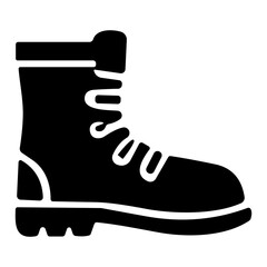 Hiking Boot icon or logo isolated sign symbol vector illustration - high quality black style vector icons