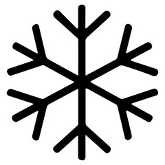 Snowflake icon or logo isolated sign symbol vector illustration - high quality black style vector icons