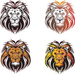 lion head vector illustration