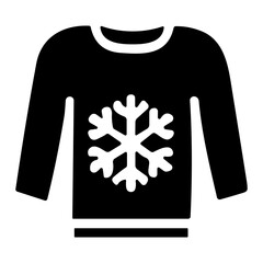 Winter Sweater icon or logo isolated sign symbol vector illustration - high quality black style vector icons