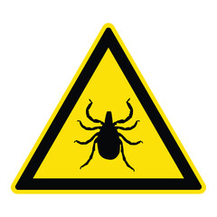 tick warning sign