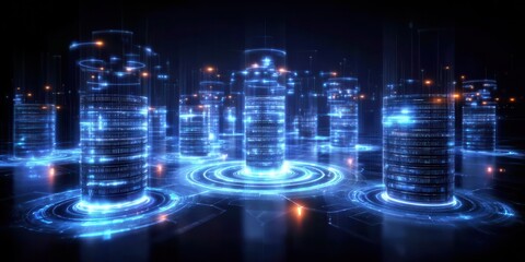 Obraz premium Hub for database program monitoring connectivity with instant index recovery interface