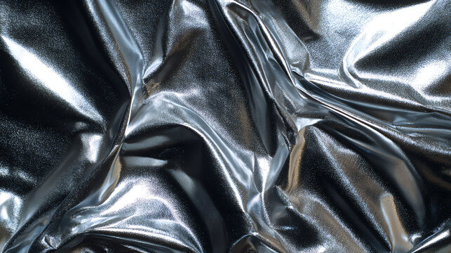 Shiny Metallic Fabric Texture