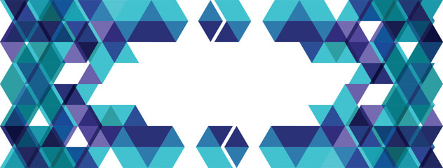 Abstract Geometric Triangle Border – Modern Polygon Frame Vector Background