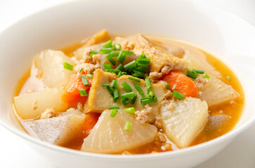 根菜と厚揚げの煮物