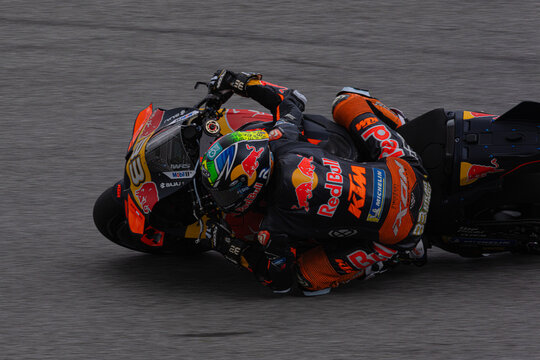 Sepang, Malaysia - October 24 2025: Brad Binder during the Grand Prix of Malaysia at Sepang International Circuit. Red Bull KTM Factory Racing