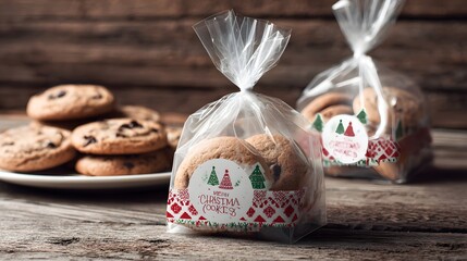 Cozy kitchen holiday baking capturing the warm atmosphere of delicious christmas cookies