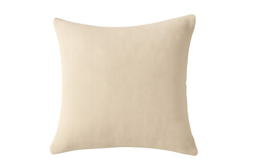 Beige square throw pillow soft comfortable cushion