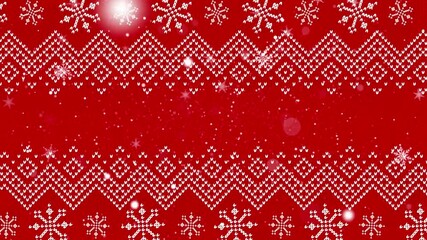 Festive Merry Christmas and Happy New Year. Border of gold and white snowflakes and a Christmas star. Winter dark blue loop background with falling snow. - Powered by Adobe