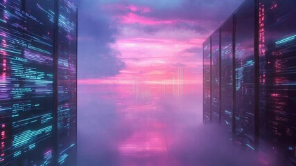 Data center server racks transforming cloud computing - Powered by Adobe