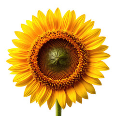 Sunflower Bright yellow petals radiate from its textured, round center