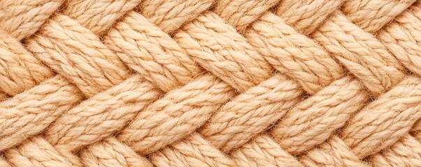 Woven Fabric Texture Background. A cozy and detailed close-up of a woven textile in earthy tones.