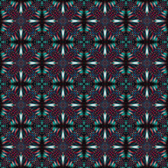 Seamless asian ethnic floral retro doodle background pattern. Islam, Arabic, Indian, ottoman motifs design tribal pattern. Zentangle circles for printing on fabric or paper.