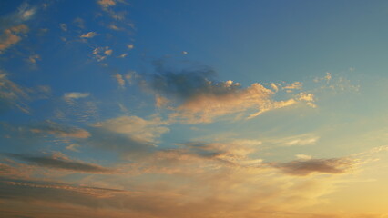 A Beautiful Evening Sky Displaying an Array of Colorful, Dramatic, and Breathtaking Clouds