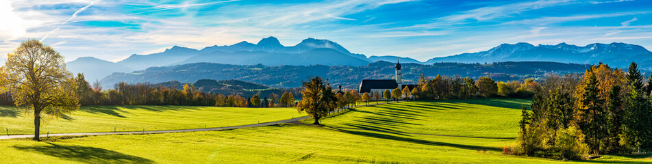 famous church in wilparting - bavaria