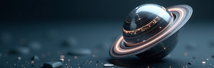 stunning futuristic gleaming silver sphere intricate swirling patterns emerging delicate crack