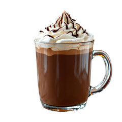 Hot chocolate with whipped cream, a comforting and indulgent beverage for winter