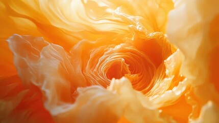 A Beautiful Swirl of Orange and Cream Colors in an Abstract Design. This Image Captures Natural Elegance.