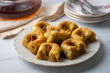 Turkish sweet baklava - Bulbul yuvasi
