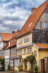 Street in Luneburg old town, Germany