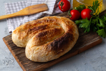 Traditional Turkish dishes; arm pastry - kol boregi