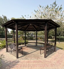 Fototapeta premium gazebo in the park