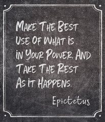 the best use Epictetus