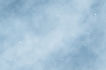 차가운 블루의 수채화 질감