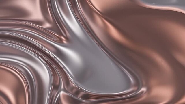 Sleek Liquid Metal Infusion Flow Animation - Abstract Modern Corporate Loop