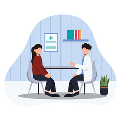 Medical Consultation Illustration