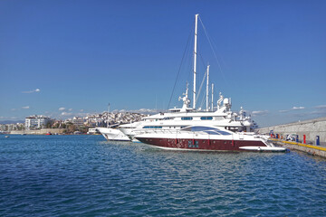 Luxury Yachts in Zea Marina, Piraeus