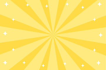 キラキラサンバーストの背景　黄色