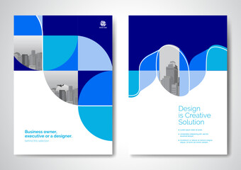 Template vector design for Brochure, AnnualReport, Magazine, Poster, Corporate Presentation, Portfolio, Flyer, infographic, layout modern size A4, Front and back, Easy to use and edit.