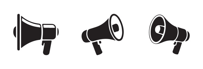 Speaker and Megaphone Icon, loudspeaker vector set, megaphone icon vector design simple, vector illustration EPS 10.