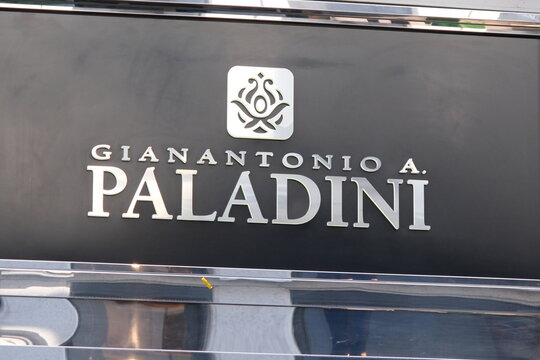 Milan,Italy-Sep.29th 2025: Gianantonio A. Paladini brand logo on store 